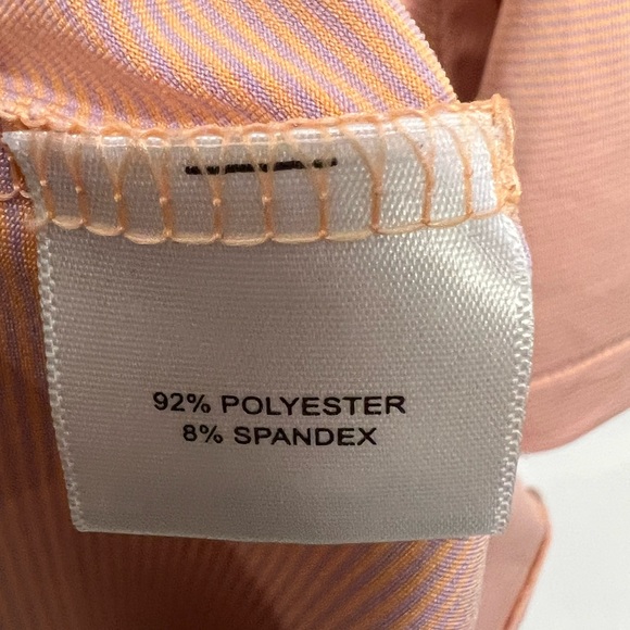 Peter Millar Men's Peach Polo with Contrast Inner Placket - Picture 9 of 11